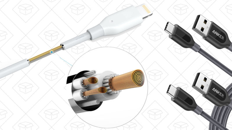 Cable Lightning Anker PowerLine, $6 con el código | Pack de dos cables Anker PowerLine+ USB-C a USB, $10 con el código ANKER826